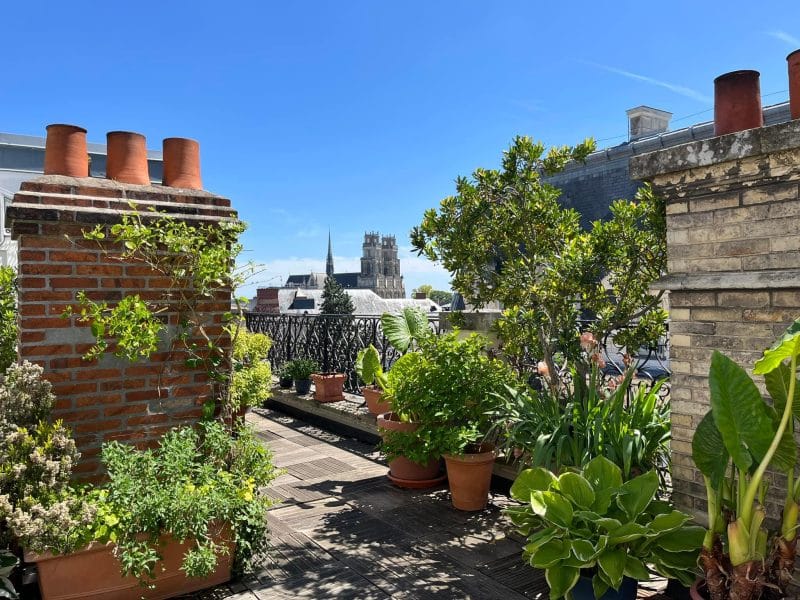 Rooftop à Orléans avec vue sur la cathédrale