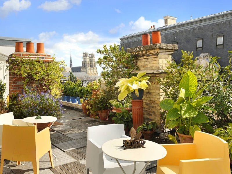 Rooftop à Orléans avec vue sur la cathédrale