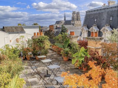 Rooftop à Orléans avec vue sur la cathédrale